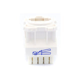 Amdex CAT6 RJ45 Network Insert White DA600WHT