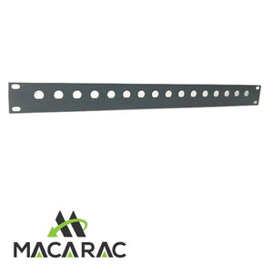 1U BNC PANEL 10 WAY (steel) (19" Inch Rack-Mount Application) MACARAC 19" Inch Sheetmetal
