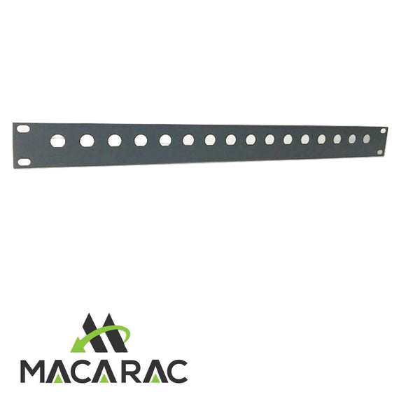 1U BNC PANEL 10 WAY (steel) (19