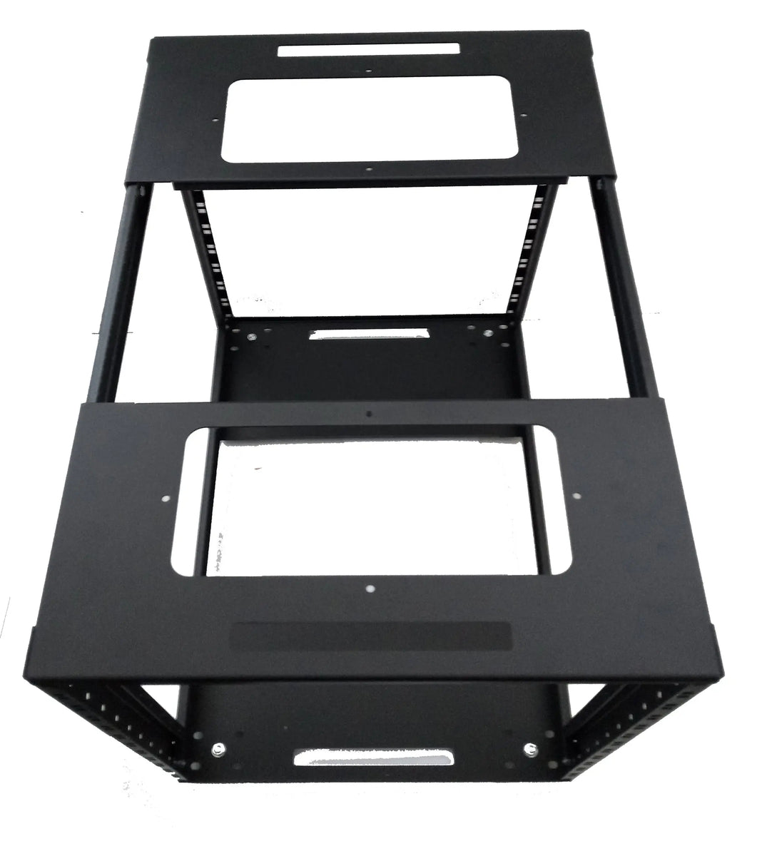 4 Compartment Open Rack 12U Adjustable Depth Open Rack 4 Post 19