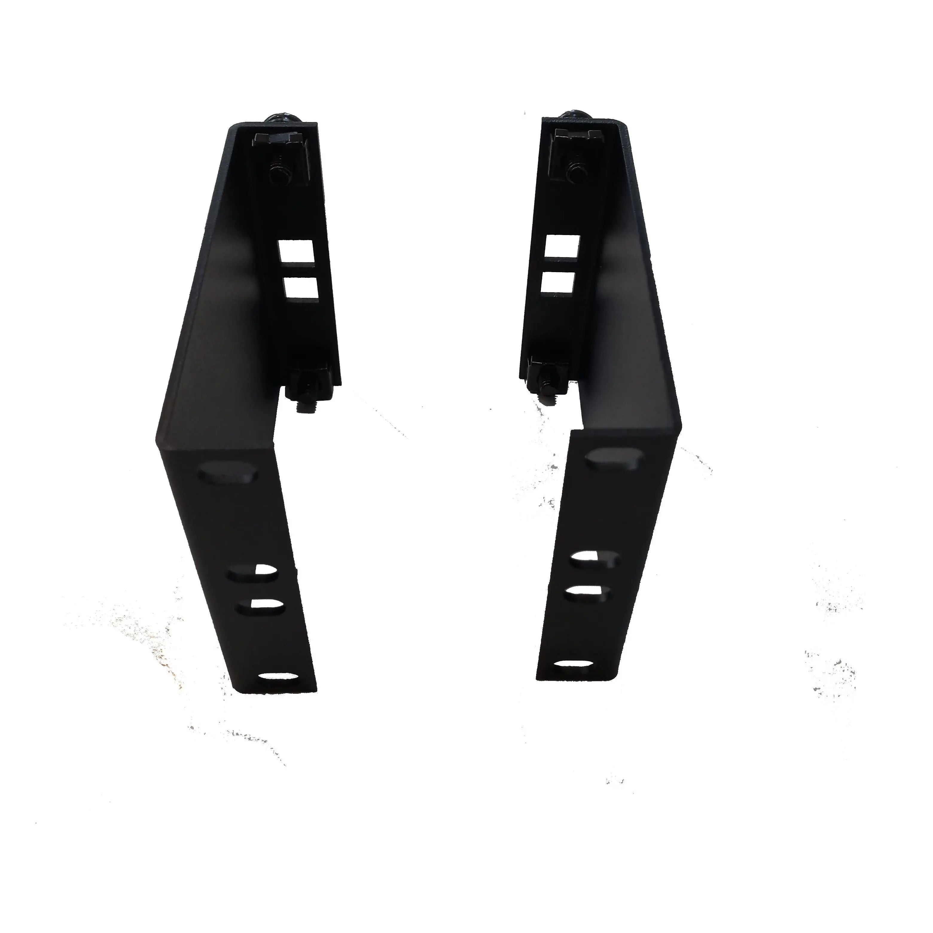 IT Mounting Brackets RRB-2 2U Rack Recessing Brackets - Pair Of Black ...