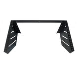 6U Steel Vertical/Horizontal Wall Mount / Under Desk Rack Bracket (Black) 19" Application