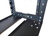 24U Adjustable Depth Open Rack 4 Post 19" 250-350mm Deep