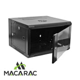 12U 550 WALL SWING MOUNT DATA CABINET (19" Rack / Provision for 2 x 240v Cooling Fan)