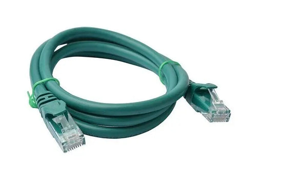 8Ware Cat6a UTP Ethernet Cable 1m Snagless Green 8Ware
