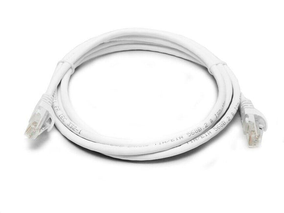 8Ware Cat6a UTP Ethernet Cable 1m Snagless White