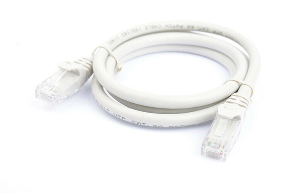 8Ware Cat6a UTP Ethernet Cable 1m Snagless Grey