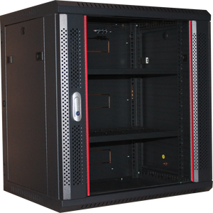 18U 450mm Redback Wall Mounted Data Cabinet Fully Assembled Welded + Fixed Shelf