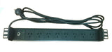 1U 8 WAY Recessed Power Distribution Unit PDU 19" 3 Meter Lead AU Approved