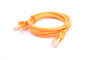 8Ware Cat6a UTP Ethernet Cable 1m Snagless Orange