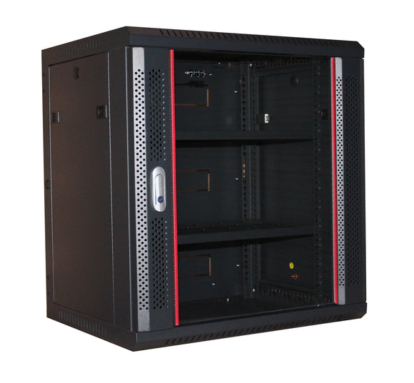 6U 450mm Single Section Redback Wall Mounted Data Cabinet (Provisions for 2 fans)