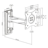 Brateck Aluminium Articulating Wall Mount with Lock Function Suit Caravan - 13’’-27''