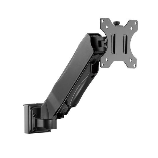 Brateck Slatwall Gas Spring Monitor Arm, Effortless Monitor Height Adjustment with Gas Spring, for 13"-27" Screen, Up to 6.5kg/Screen Brateck