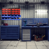 30 Bins Garage Workshop Wall Mounted Tool Box Small Parts Storage Organiser Rack