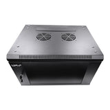 6U 450mm LDR Wall Mount Cabinet Flat Packed  (Provision For 2 Fans)