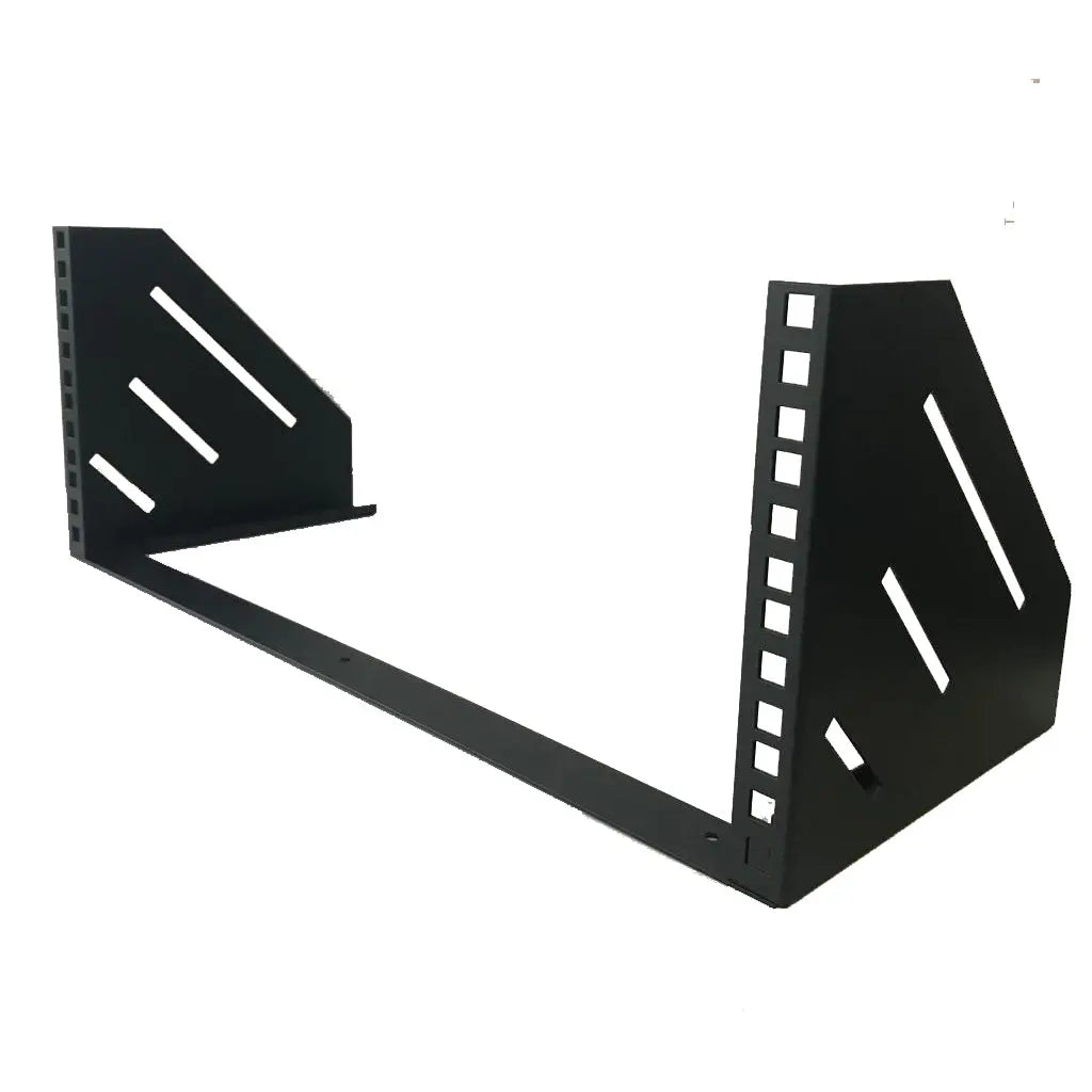 Desk Mount Rack 4U Steel Vertical/Horizontal Wall Mount / Under Desk Rack Bracket (Bla