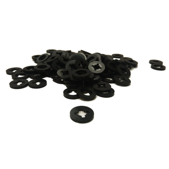 19" Rack Nylon Washers High Quality 100 Pack (19" Inch Rack Mount Application) MACARAC 19" Inch Sheetmetal