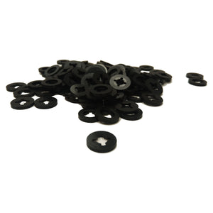 19" Rack Nylon Washers High Quality 100 Pack (19" Inch Rack Mount Application)