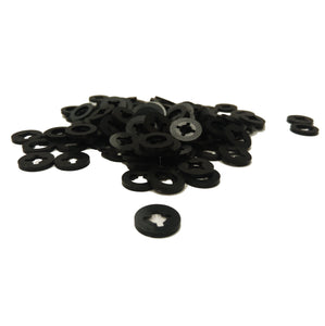 19" Rack Nylon Washers High Quality 100 Pack (19" Inch Rack Mount Application)