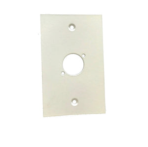 XLR Wall Plate Single XLR (Aluminium Matt White) MACARAC 19" Inch Sheetmetal